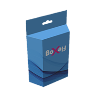 Caja trapezoidal con colgante