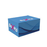 Caja de cuatro solapas